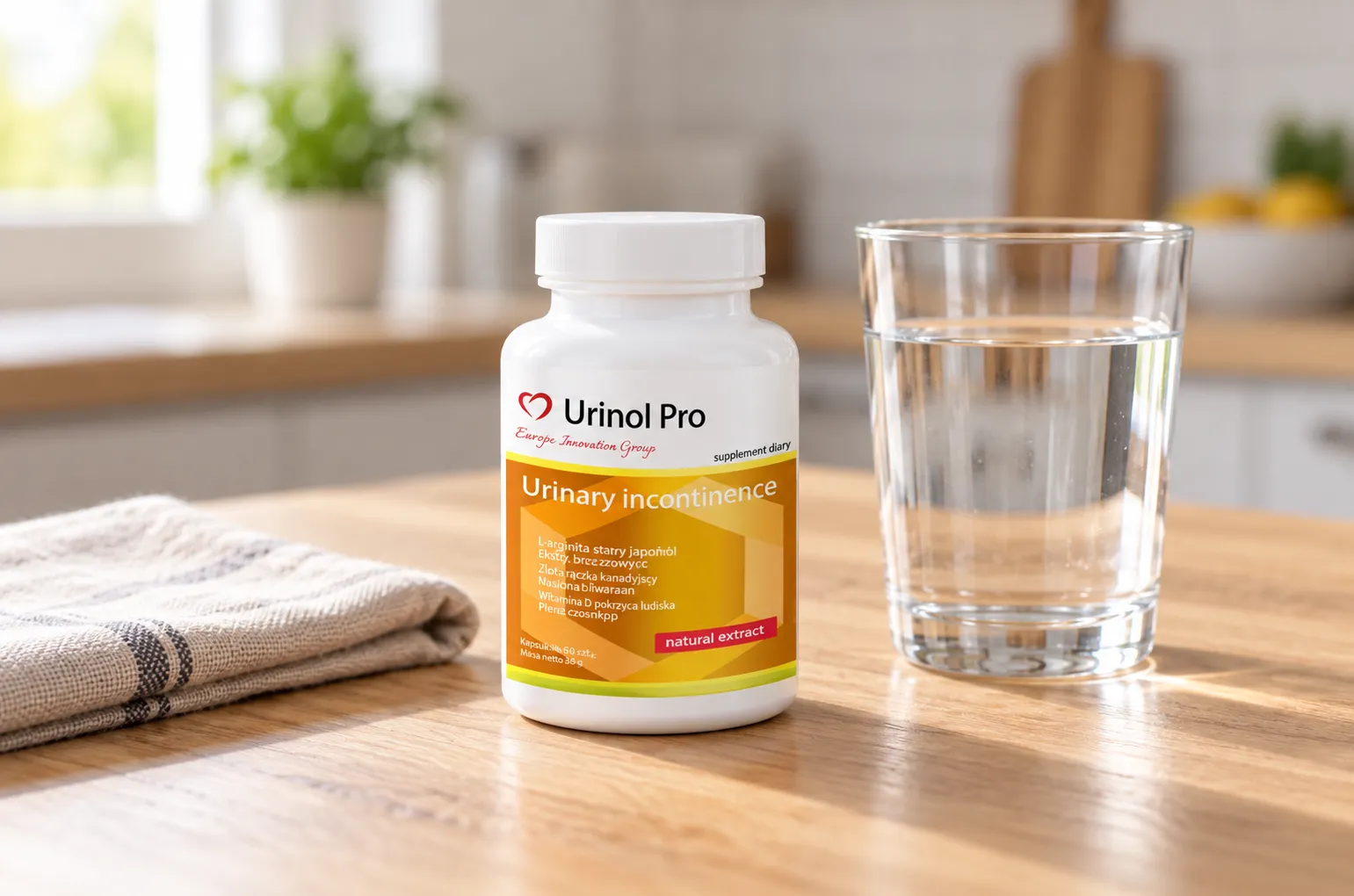 Urinol Pro — opakowanie na co dzień