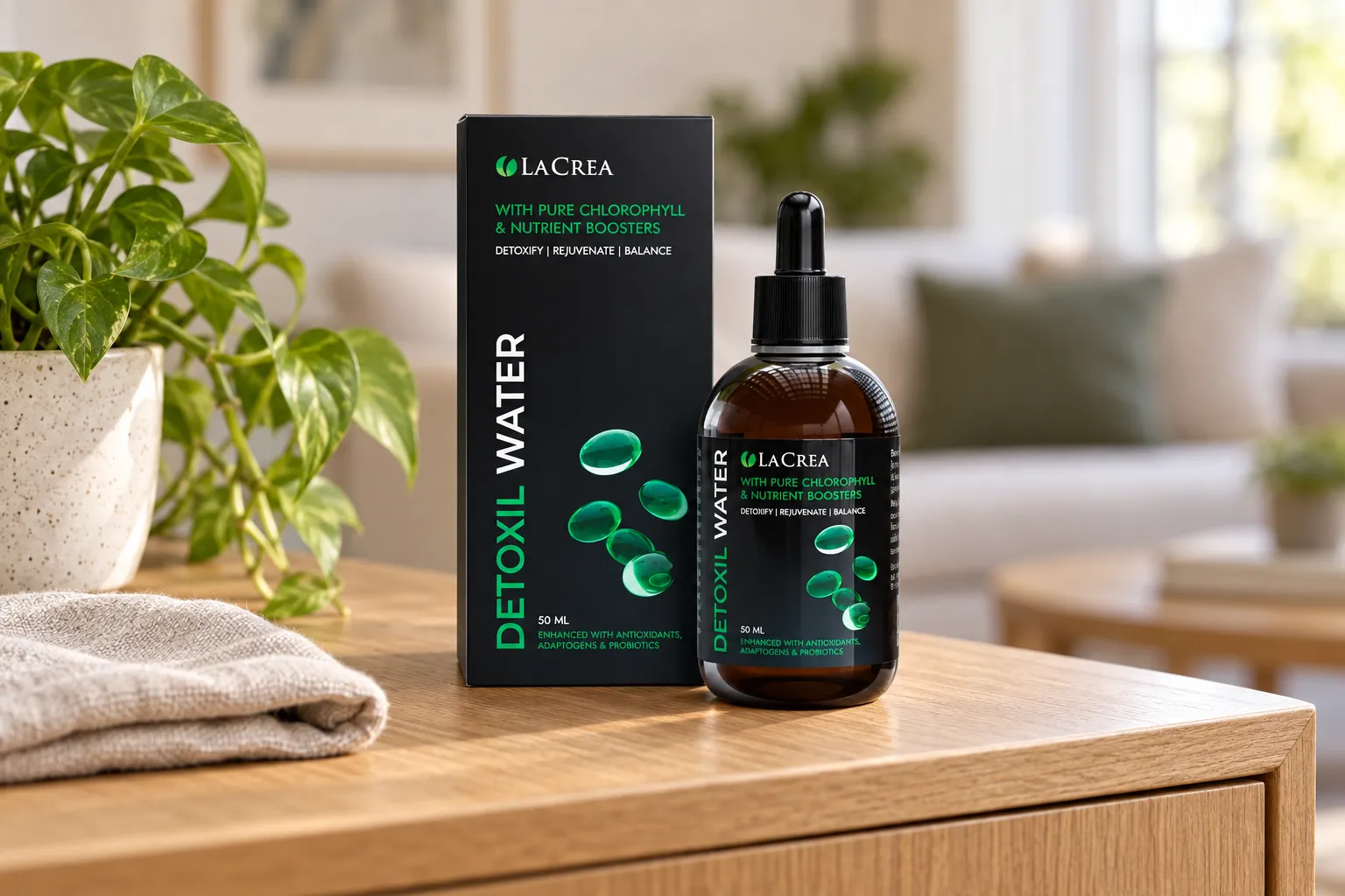 Detoxil Water — opakowanie na co dzień