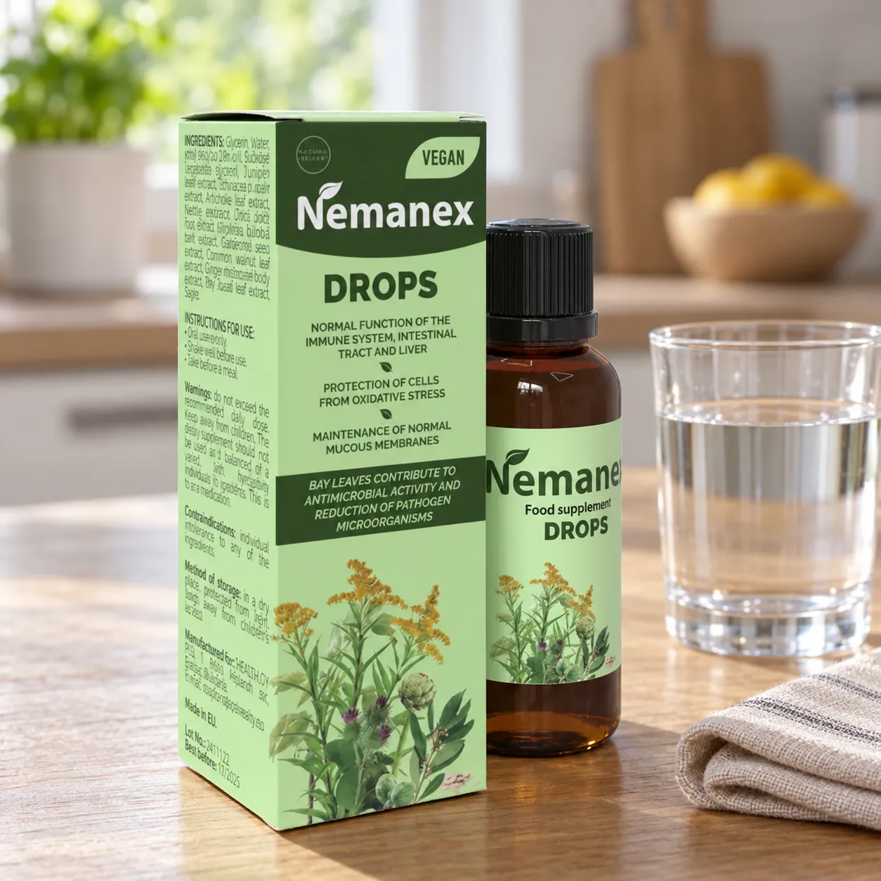 Nemanex — opakowanie na co dzień